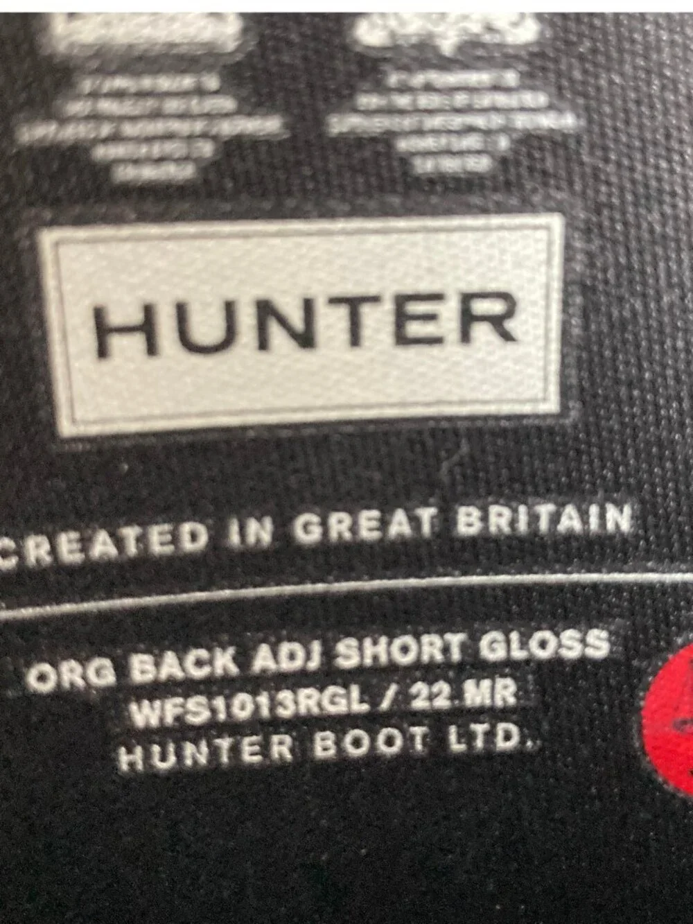 Hunter Original Short Gloss Rain Boots NWOB sz 7